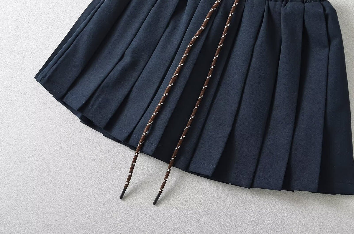 Vintage Low-Rise Pleated Skirt - Blanc White