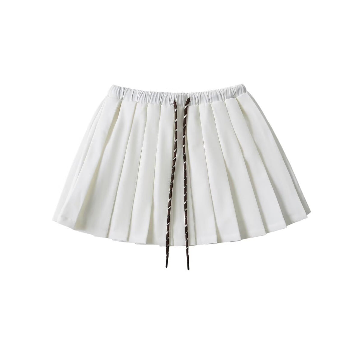 Vintage Low-Rise Pleated Skirt - Blanc White