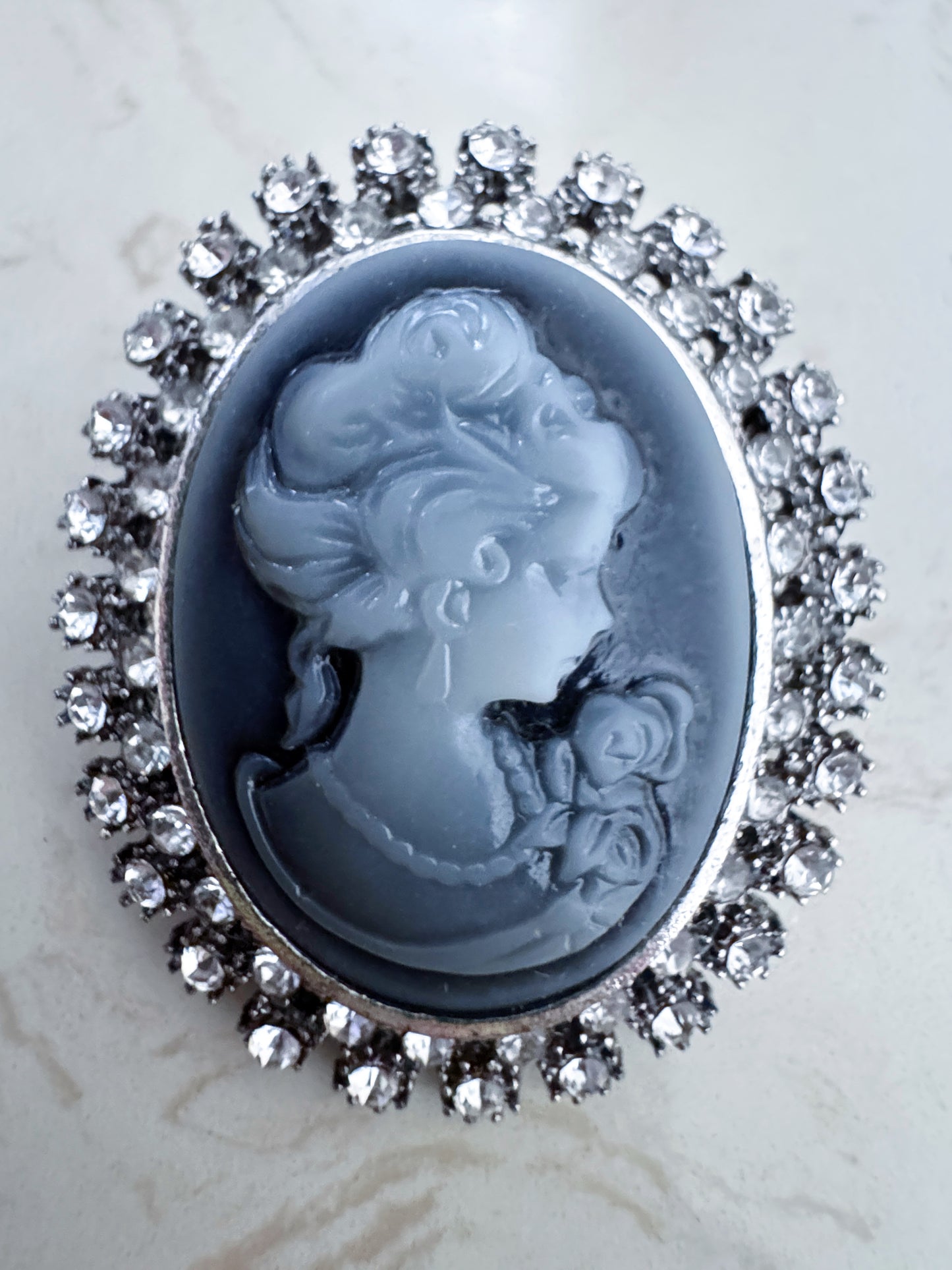 Vintage Portrait Brooch