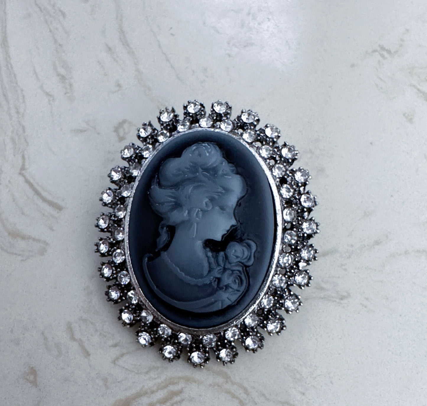 Vintage Portrait Brooch
