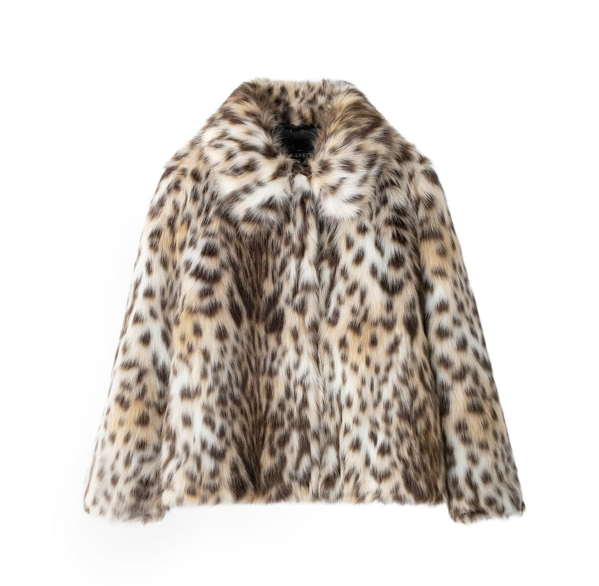 Wild Poise Faux Fur Coat - Ivory Leopard