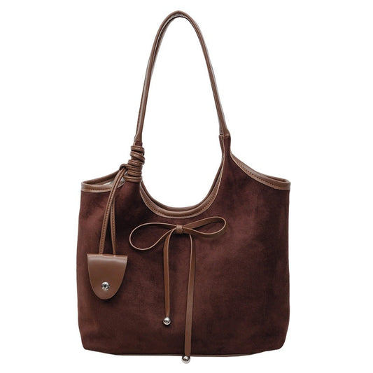 Zurich Ribbon Suede Tote
