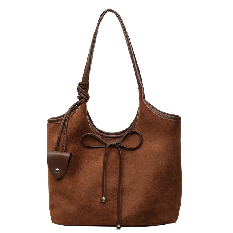 Zurich Ribbon Suede Tote